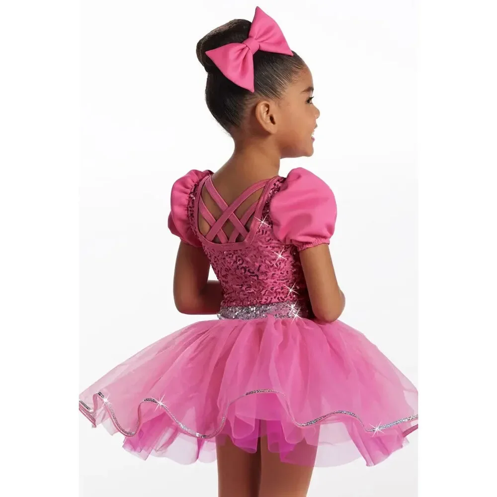 Pre-Owned Dance Costume Intermediate Child Blue Weissman 17168 Jazz Tap Musical